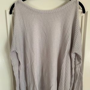 Pull Over Cold Shoulder Sweater